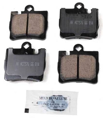 Mercedes Disc Brake Pad Set - Rear 004420942041 - Akebono Euro Ultra-Premium EUR848